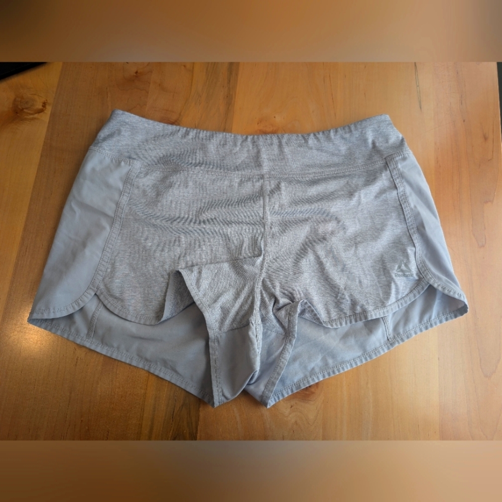 Reebok Silver Flight Duo Brief Lined Training Running Shorts Women's, Large